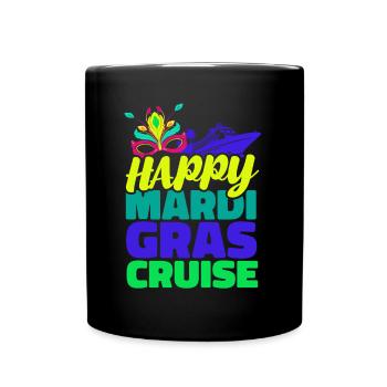 Fröhliche Mardi Gras Kreuzfahrt Mardi Gras Geschen - Tasse einfarbig - Schwarz - Vorne