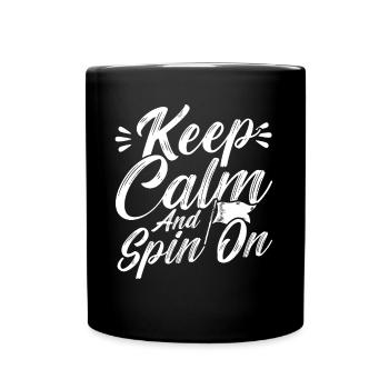 Stay calm and keep turning Flag guard Geschen - Full Colour Mug - black - Front