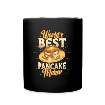 The best pancake maker in the world - Full Colour Mug - black - Front