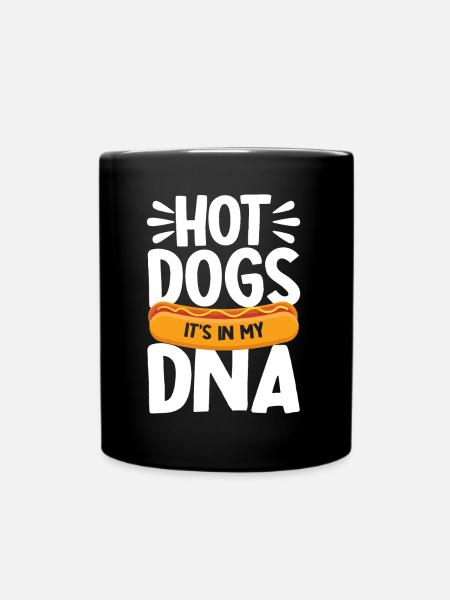 Les hot-dogs sont dans mon cadeau de hot-dog ADN - Mug uni - noir