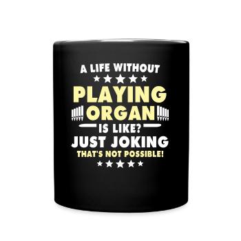 Organiste Orgue organiste - Mug uni - noir - Devant