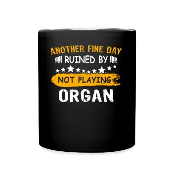 Organiste Orgue organiste - Mug uni - noir - Devant