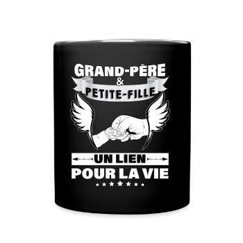 Annonce naissance de bébé futur papy - Mug uni - noir - Devant