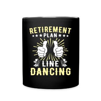 Line Dancer Line Dancing - Full Colour Mug - black - Front