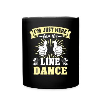 Line Dancer Line Dancing - Full Colour Mug - black - Front