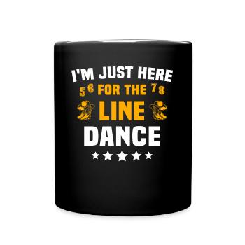 Line Dancer Line Dancing - Full Colour Mug - black - Front