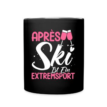 Apres Ski Après Ski Ist Ein Extremsport Geschenk - Tasse einfarbig - Schwarz - Vorne