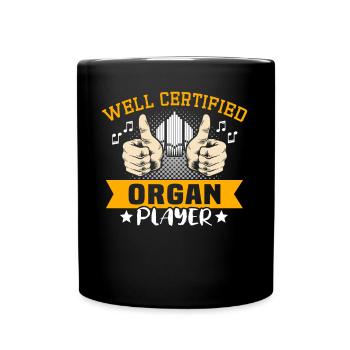 Organiste Orgue organiste - Mug uni - noir - Devant