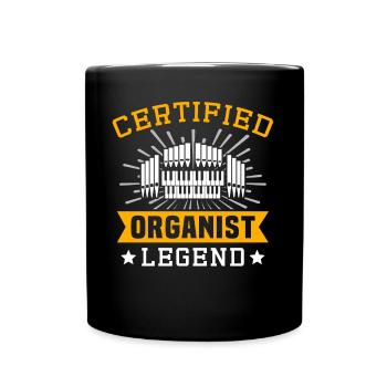 Organiste Orgue organiste - Mug uni - noir - Devant