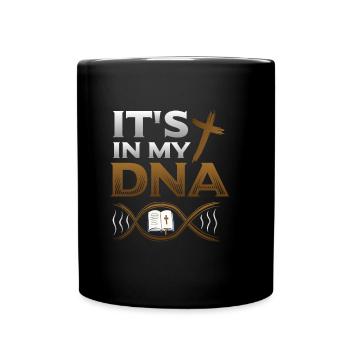It's In My Dna, Bible, Church, Christian Religious - Full Colour Mug - black - Front