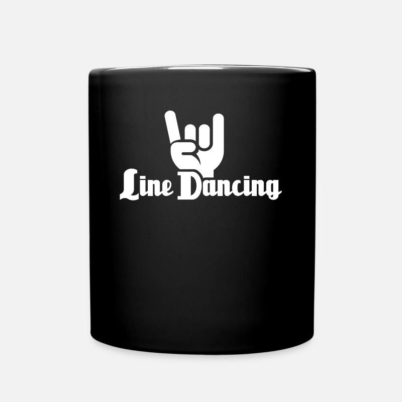 Line Dancing Line Dance - Tasse einfarbig - Schwarz