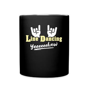 Line Dancing Line Dance - Full Colour Mug - black - Front