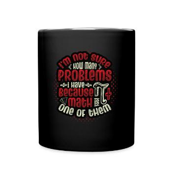 Les anti-maths, Drôle de maths - Mug uni - noir - Devant