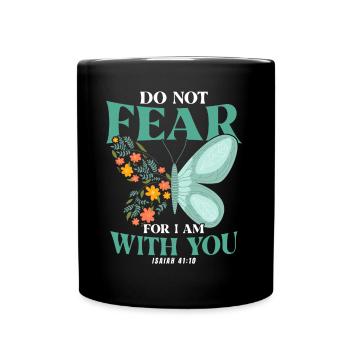 Christian Inspiring Jesus God Gift - Full Colour Mug - black - Front