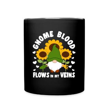 Le sang gnome coule dans mes veines Elf Gnome Miniature - Mug uni - noir - Devant
