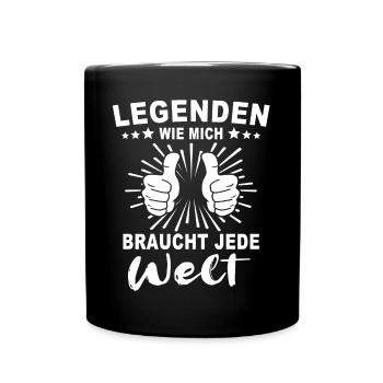 Legende Legenden - Tasse einfarbig - Schwarz - Vorne