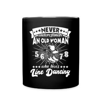 Line Dance Woman Line Dancing Women - Tasse einfarbig - Schwarz - Vorne