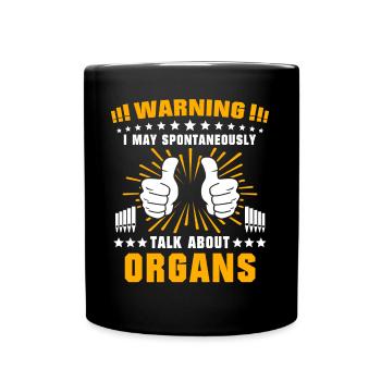 Organiste Orgue organiste - Mug uni - noir - Devant