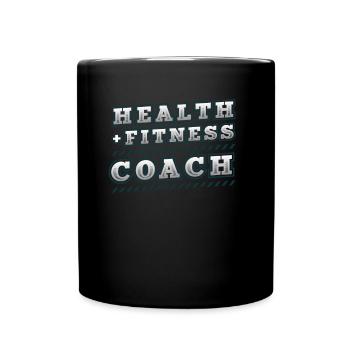 Persönlicher Gesundheits-fitness-trainer - Tasse einfarbig - Schwarz - Vorne