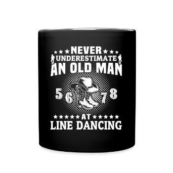 Danse en ligne Homme Danse en ligne Hommes - Mug uni - noir - Devant