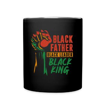 Black father Pride African father King - Full Colour Mug - black - Front