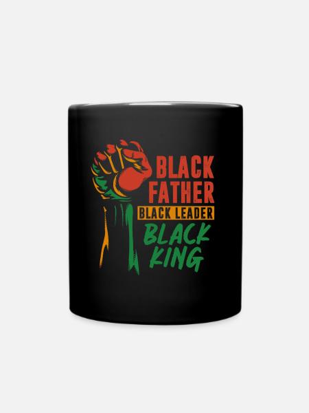 Père noir Fierté Père africain Roi - Mug uni - noir