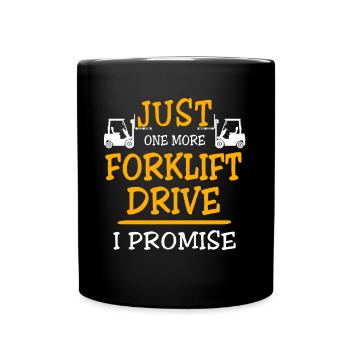 Forklift Forklift Driver Forklift - Full Colour Mug - black - Front