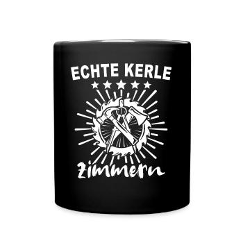 Zimmermann Zimmerer Zimmerleute - Tasse einfarbig - Schwarz - Vorne