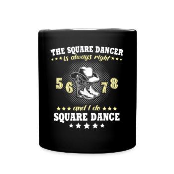 Line Dance Line Dancing - Full Colour Mug - black - Front