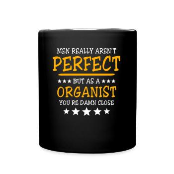 Orgelspieler Orgel Organist - Tasse einfarbig - Schwarz - Vorne