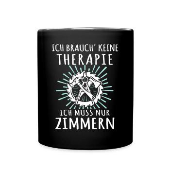 Zimmermann Zimmerer - Tasse einfarbig - Schwarz - Vorne