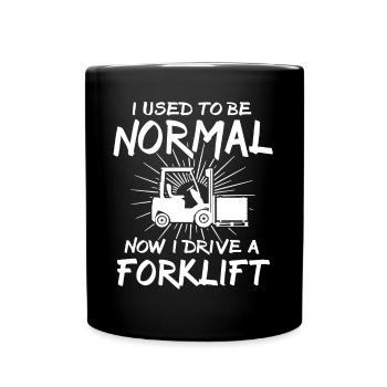 Forklift Driver Forklift Warehouse Forklift - Full Colour Mug - black - Front