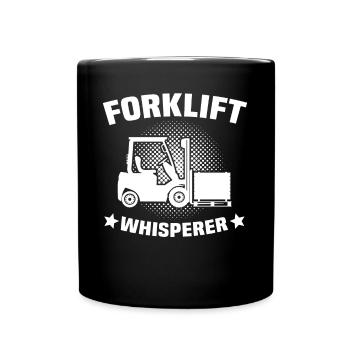Forklift Driver Forklift Warehouse Forklift - Full Colour Mug - black - Front
