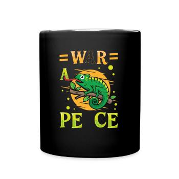 Peace Cameleon, mouvement pour la paix - Mug uni - noir - Devant