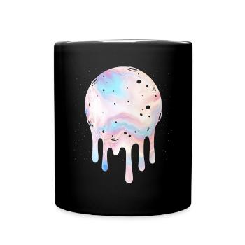 Mond Kawaii Hexe Pastell Goth - Tasse einfarbig - Schwarz - Vorne
