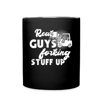 Forklift Forklift Forklift Driver - Full Colour Mug - black - Front