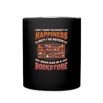 Bookseller, librarian, book lover - Full Colour Mug - black - Front