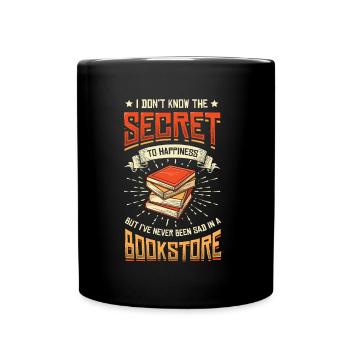 Bookseller, librarian, book lover - Full Colour Mug - black - Front