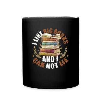 J’aime les gros livres et je ne peux pas mentir - Mug uni - noir - Devant