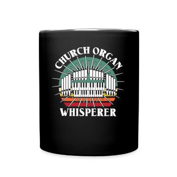 Organiste d’église, organiste, orgue d’église - Mug uni - noir - Devant