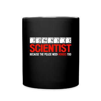 Forensic Scientist Are Police Heroes Analyst Gift - Full Colour Mug - black - Front
