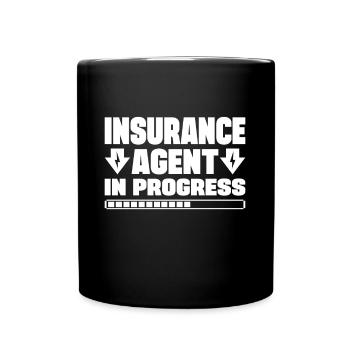 Insurance Agent In Progress Gift Idea - Full Colour Mug - black - Front