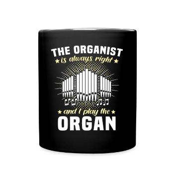 Organist Organ Organ Church Organ - Full Colour Mug - black - Front