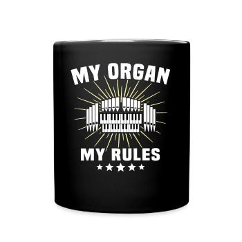 Organiste Organiste Organiste Règles de l’orgue - Mug uni - noir - Devant