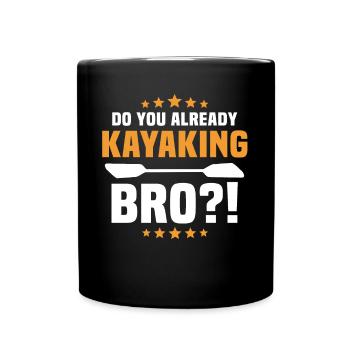 Kayak Kayakiste Kayak - Mug uni - noir - Devant