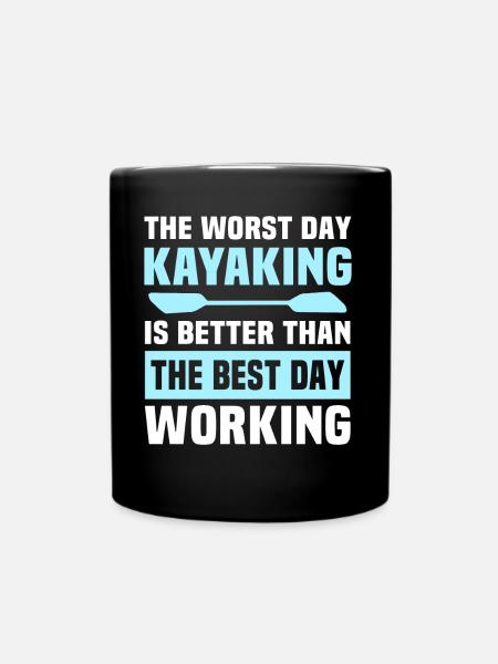 Kayak Kayakiste Kayak - Mug uni - noir
