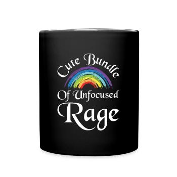 Joli paquet de rage non focalisée - Mug uni - noir - Devant