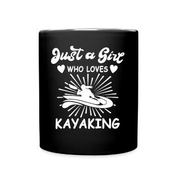Kayaker Kayak Kayaking - Full Colour Mug - black - Front
