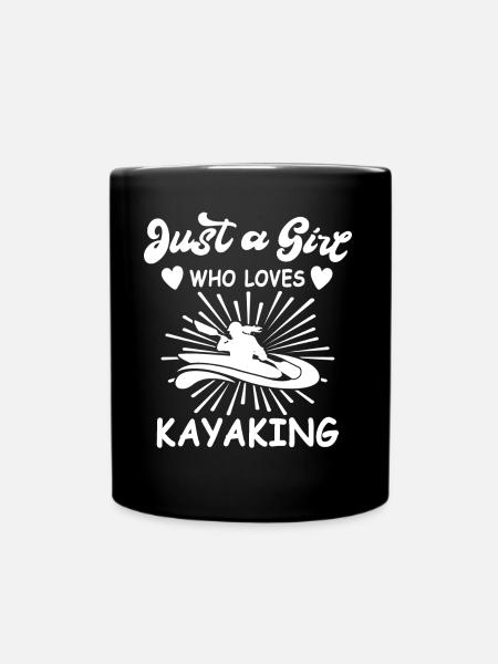 Kayaker Kayak Kayaking - Full Colour Mug - black