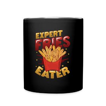 Expert for French fries - Full Colour Mug - black - Front